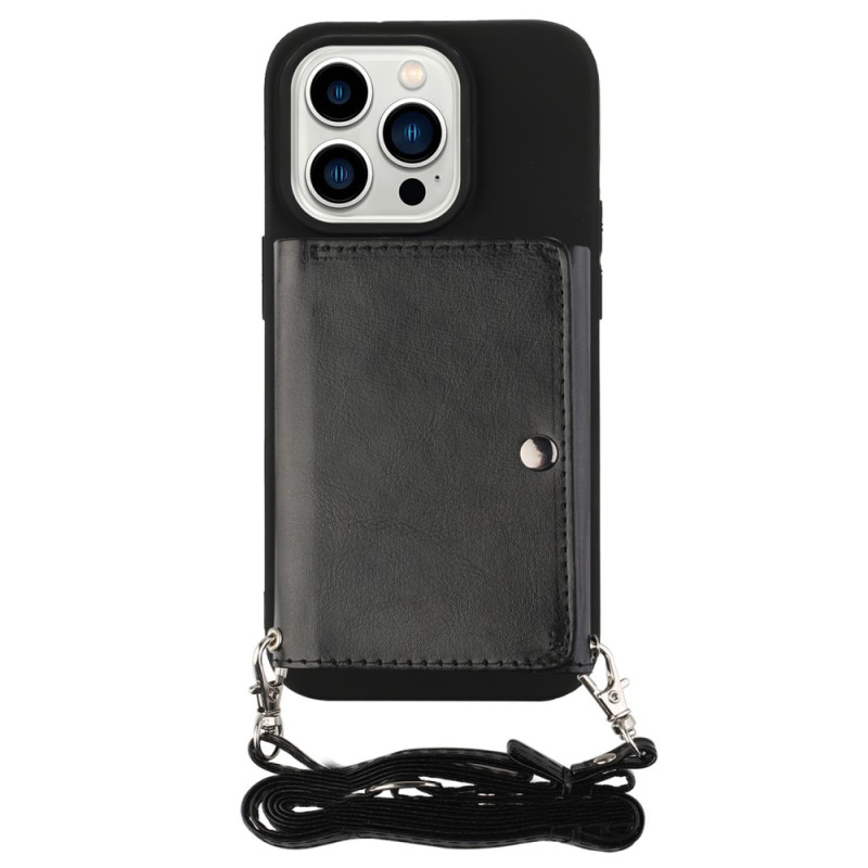 Case iPhone 15 Pro Max Card Case Shoulder Strap