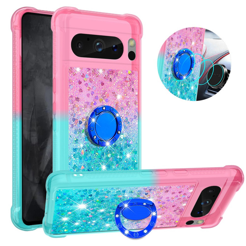 Google Pixel 8 Pro Case Glitter Ring Stand