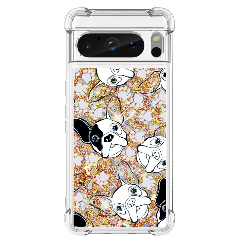 Google Pixel 8 Pro Case Glitter Dogs