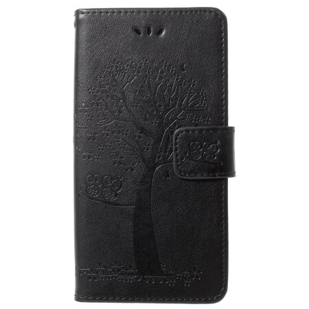 Case Samsung Galaxy S9 Tree and Owls with Strap