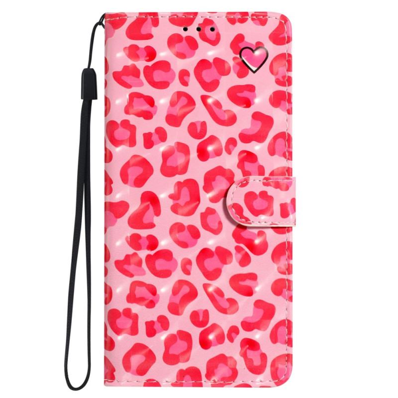 Sony Xperia 5 V Pink Print The
opard Strap Case