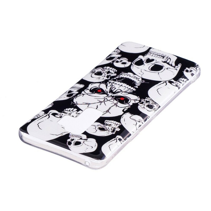 Samsung Galaxy S9 Caution Fluorescent Skulls Case
