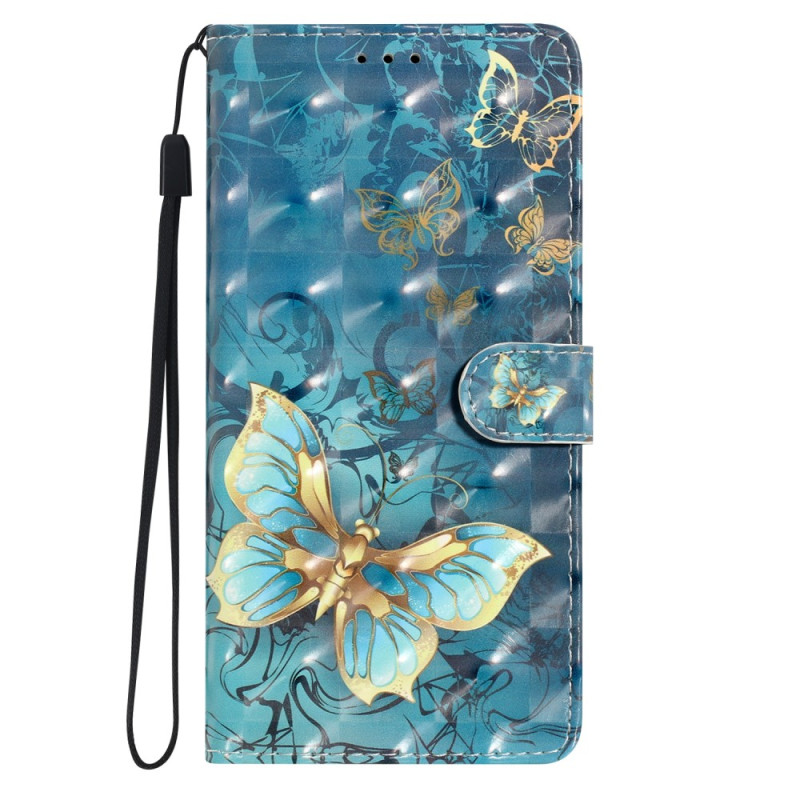 Case Samsung Galaxy S23 FE Butterflies with Strap