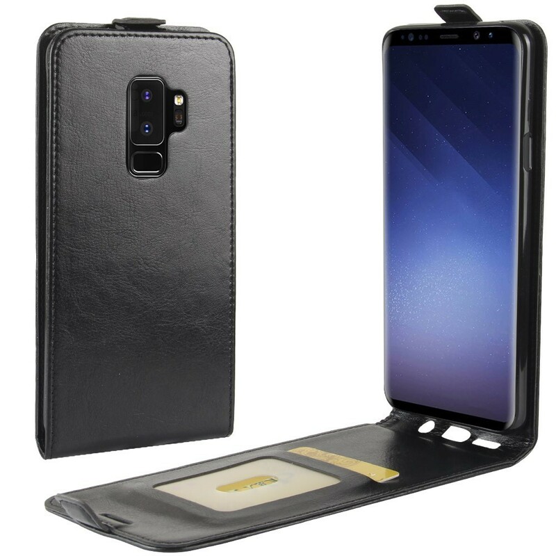 Samsung Galaxy S9 Plus Foldable Leather Effect Case