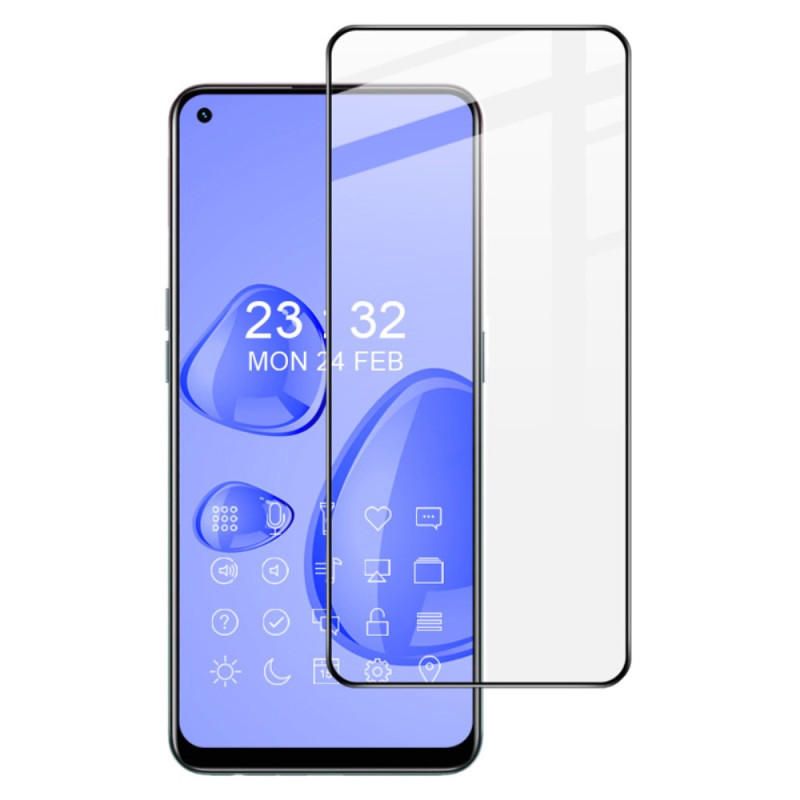 Oppo A94 Black Contour Tempered Glass Screen Protector IMAK