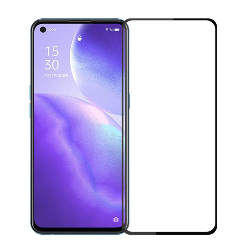 Oppo Find X3 Lite Black Contour Tempered Glass Screen Protector