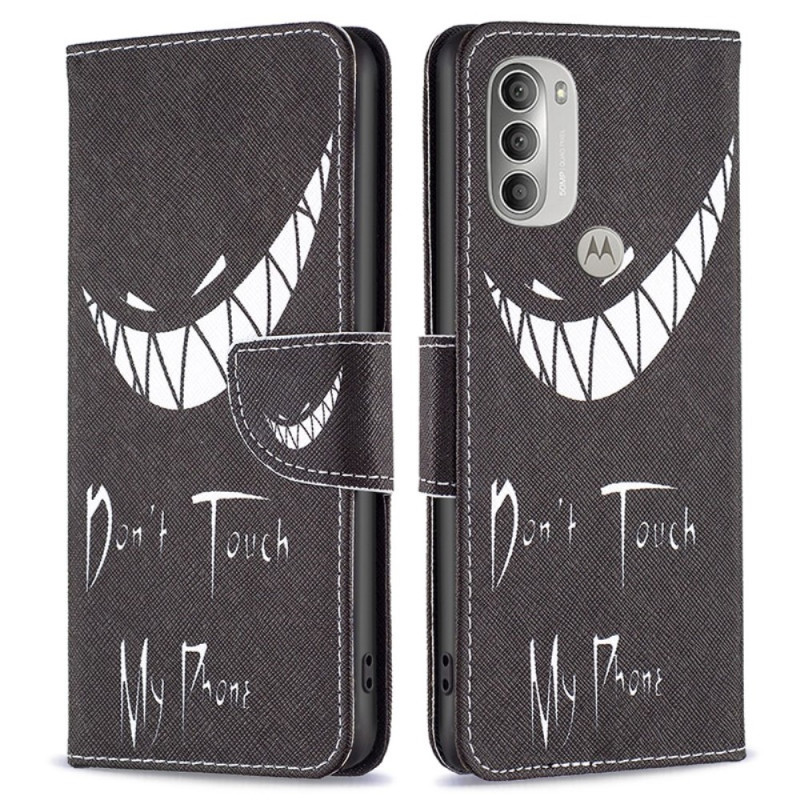 Moto G51 5G Case Don't Touch My Phone Black