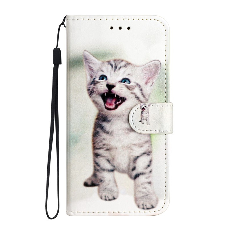 Moto G14 Funny Kitten Strap Case