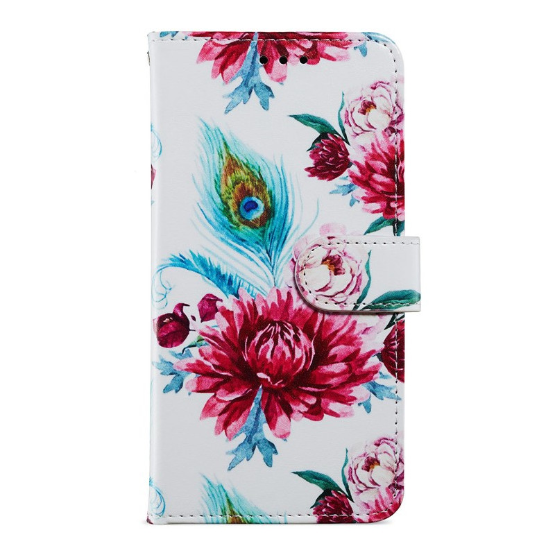 Moto G14 Case Peacock Flower pattern