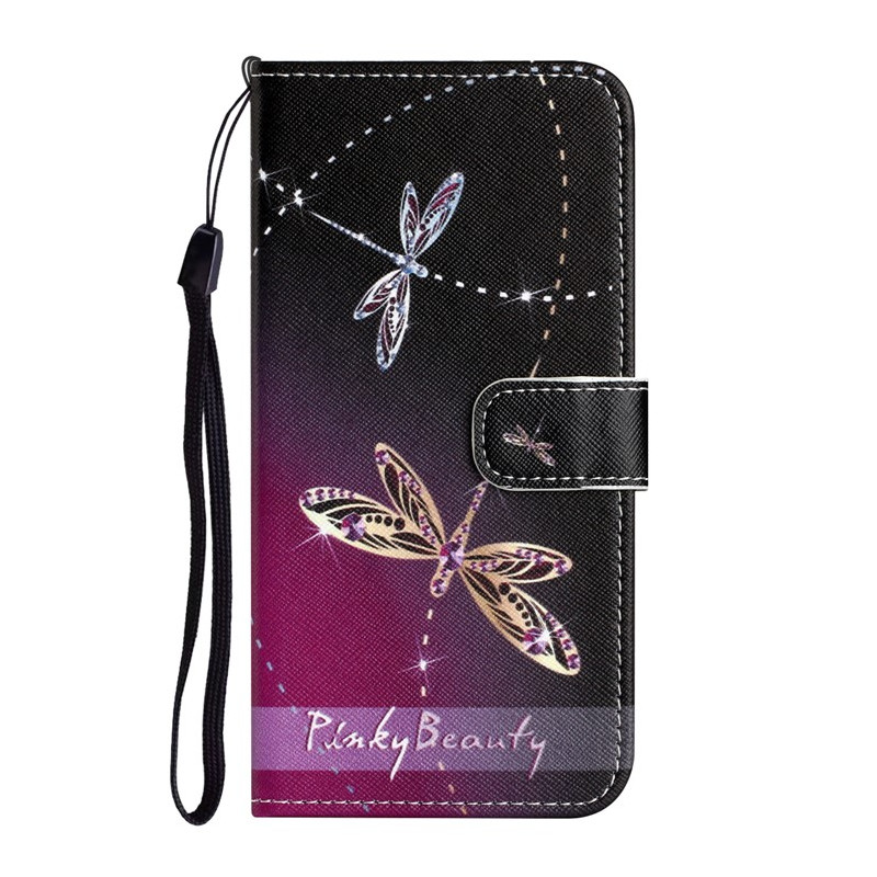 Moto G14 Dragonfly Strap Case