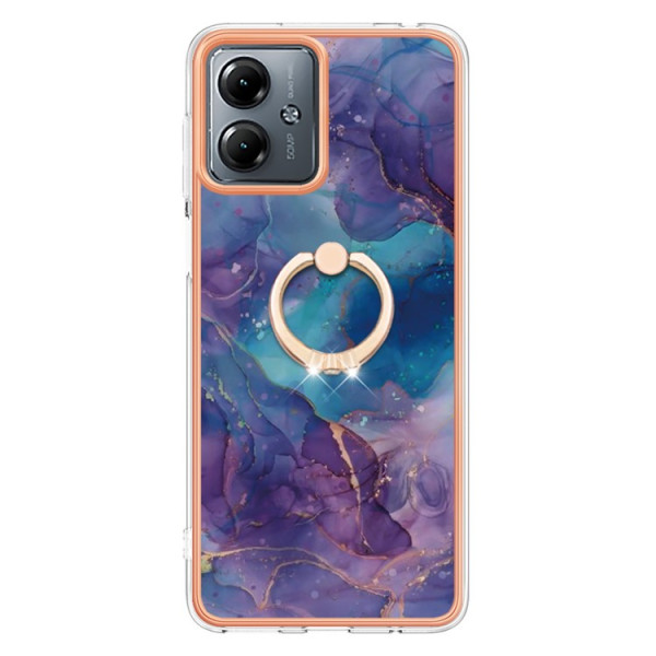 Moto G14 Sport-Ring Case Marbled design