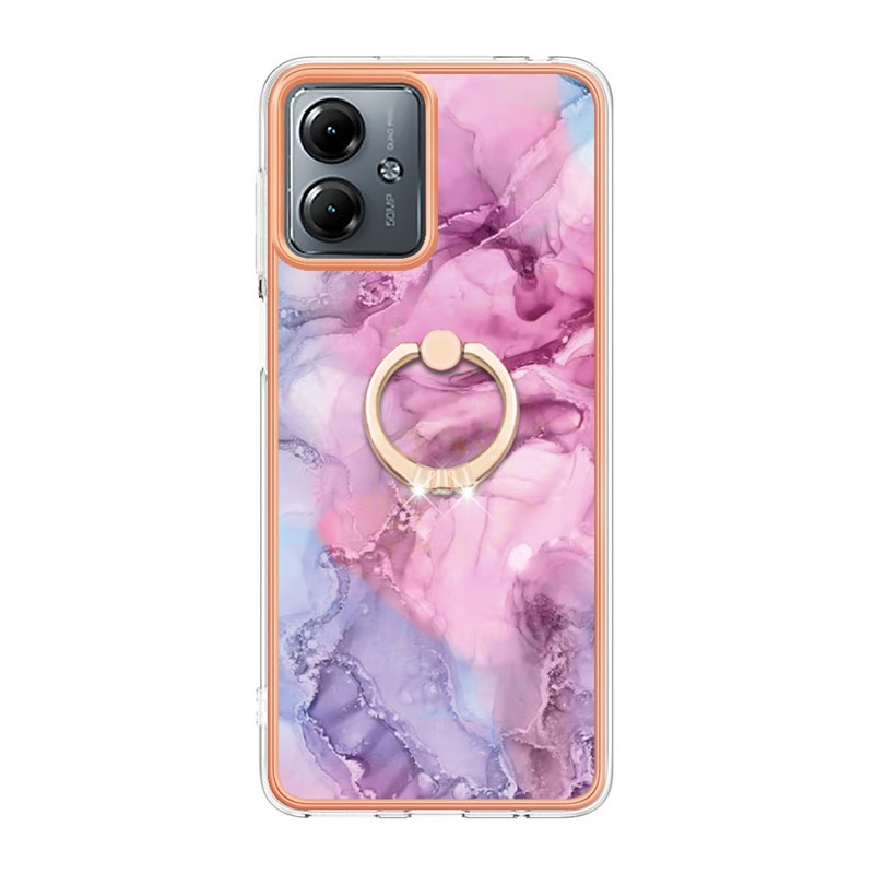 Moto G14 Sport-Ring Case Marbled design