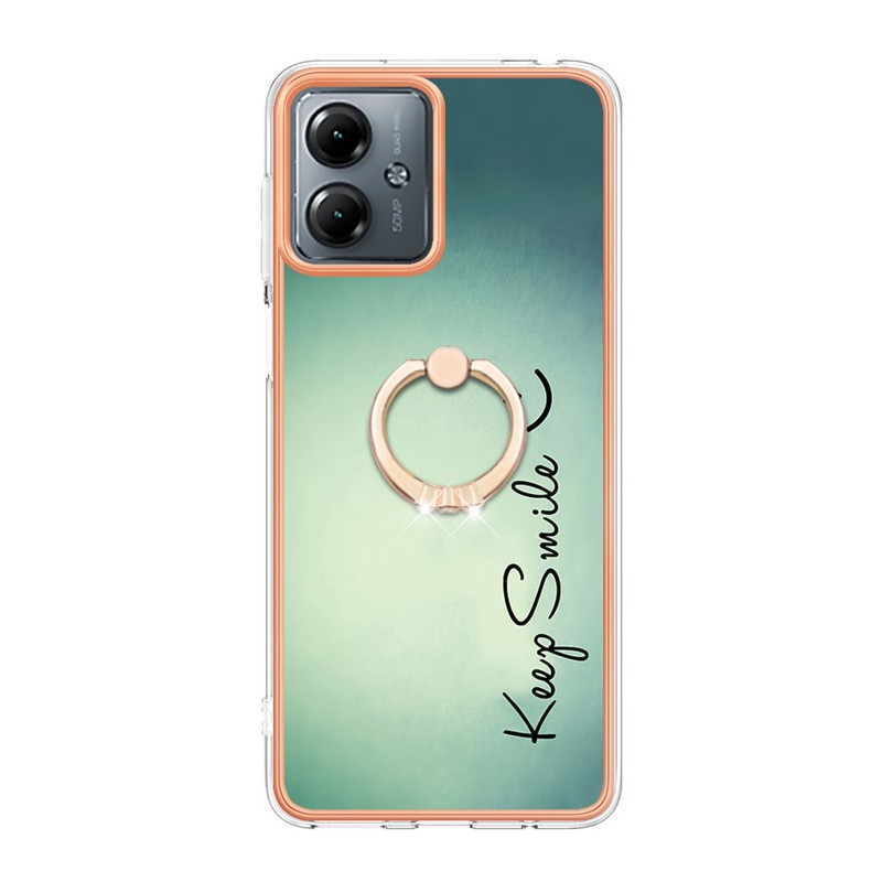 Moto G14 4G Case with Keep Smile Support Ring