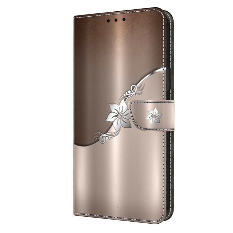 Samsung Galaxy S24 5G Case Silver Flower