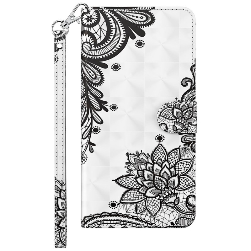 Samsung Galaxy S24 5G Lace Flower Strap Case
