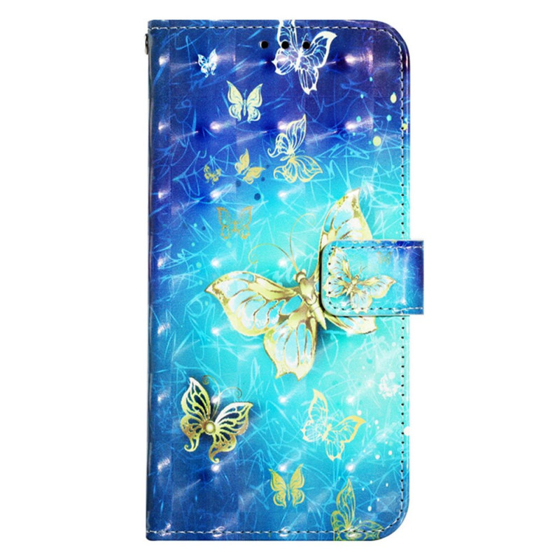 Samsung Galaxy S24 5G Case Gold butterflies