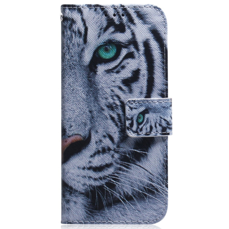 Samsung Galaxy S24 5G Tiger Case White