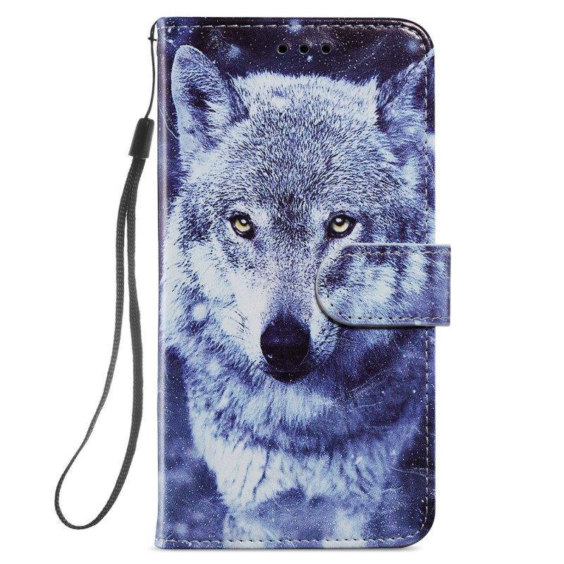 Samsung Galaxy S24 5G White Wolf Strap Case