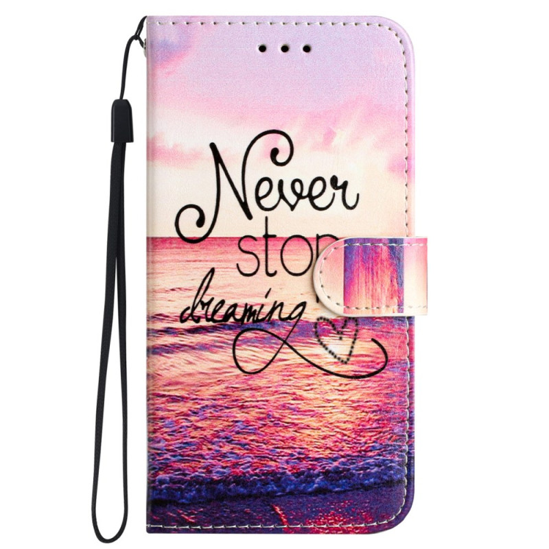 Samsung Galaxy S24 5G Midnight Never Stop Dreaming Strap Case