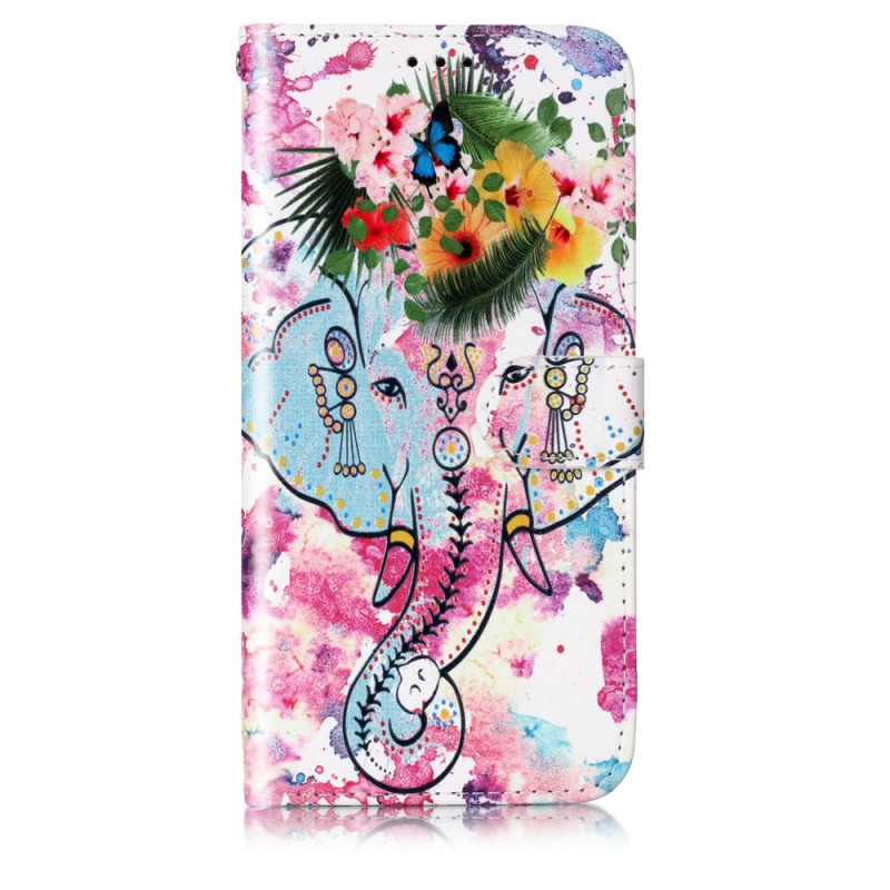 Samsung Galaxy S24 5G Flower Elephant Strap Case