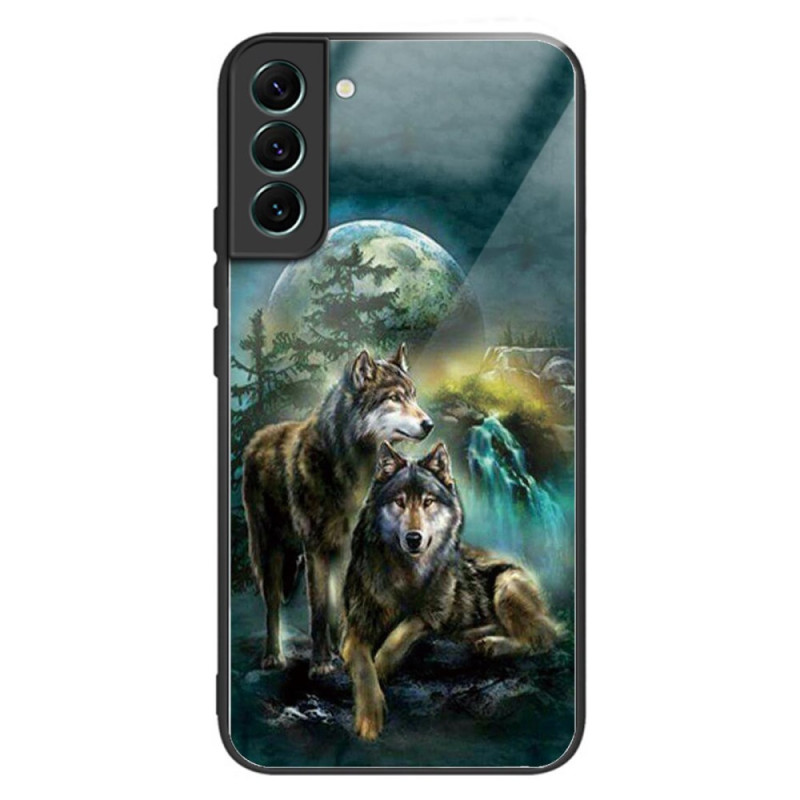 Samsung Galaxy S24 5G Hardcover Wolf Glass Case