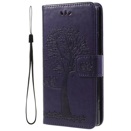 Sony Xperia XA2 Tree and Owl Strap Case