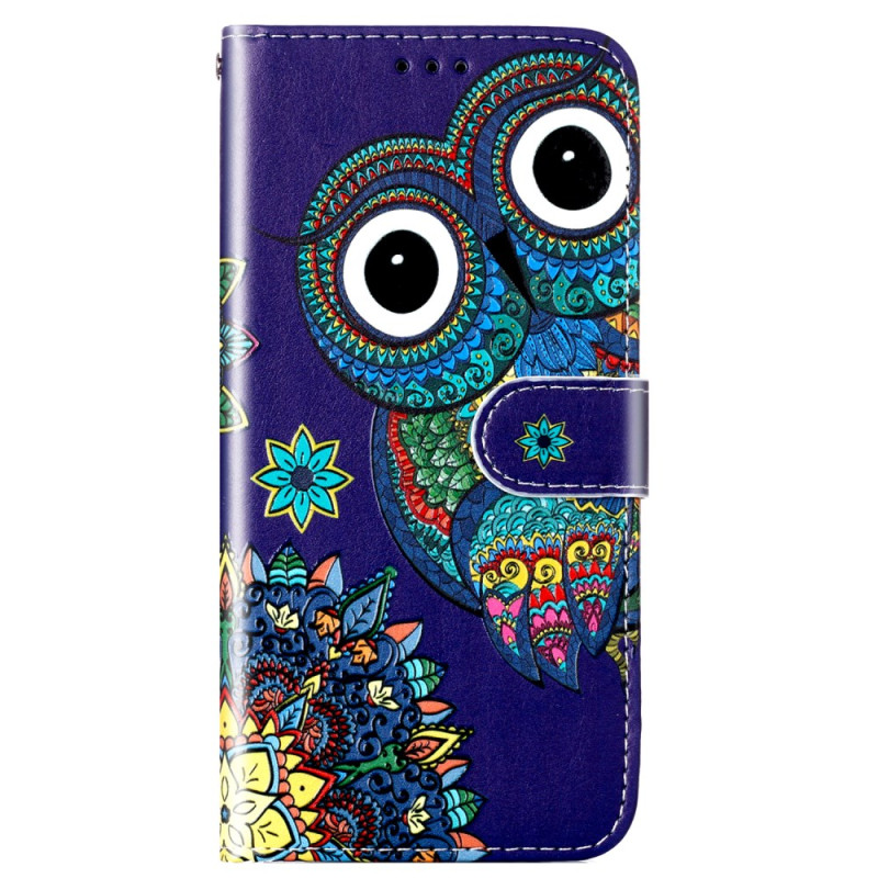 Moto G84 5G Blue Owl Strap Case