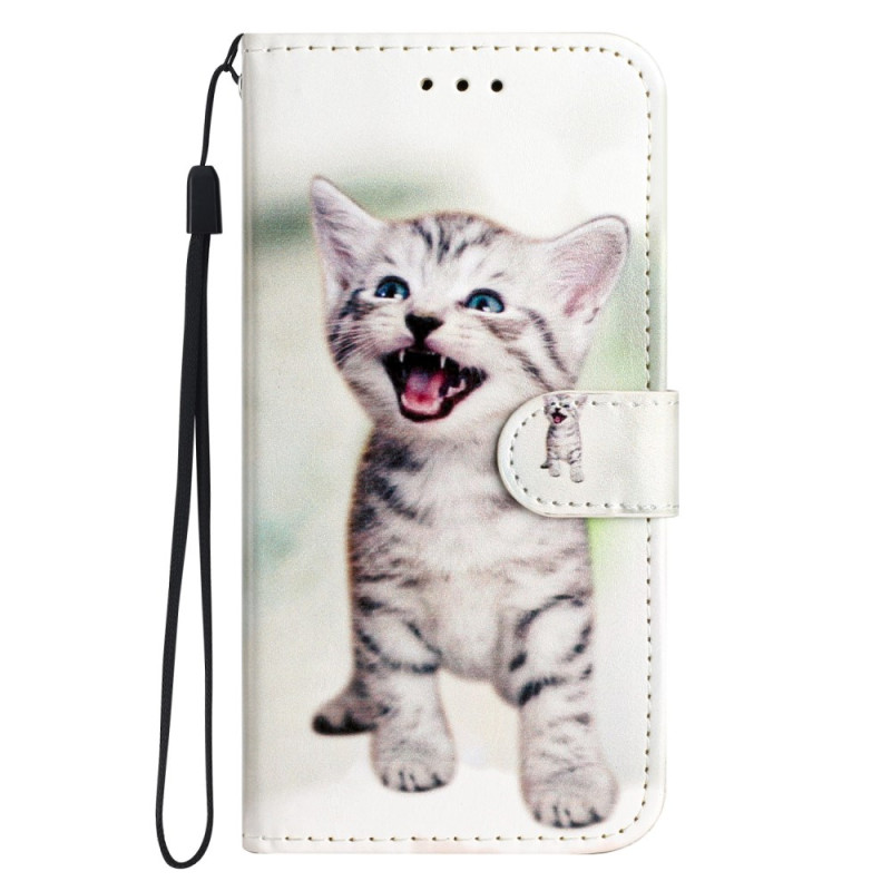Moto G84 5G Funny Cat Strap Case