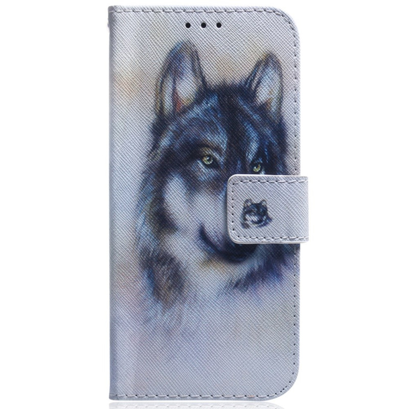 Moto G84 5G Watercolour Wolf Case