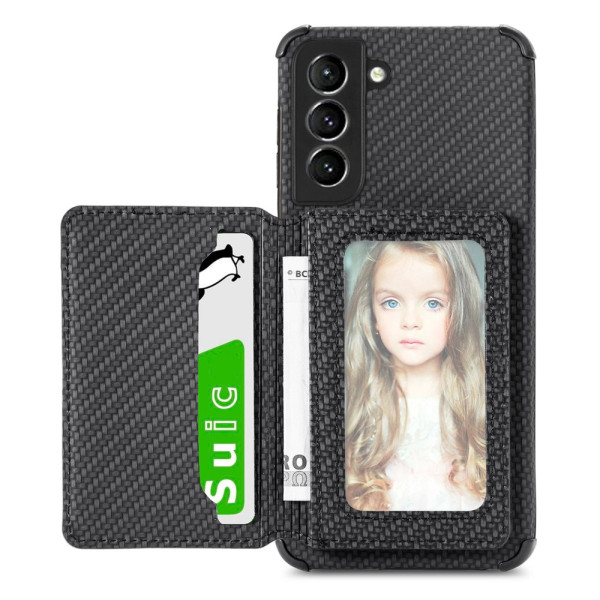 Samsung Galaxy S21 FE Carbon Fibre Case Discreet Card Holder