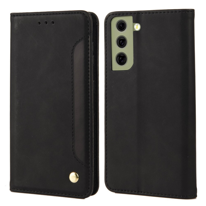 Flip Cover Samsung Galaxy S21 FE Faux The
ather Classic