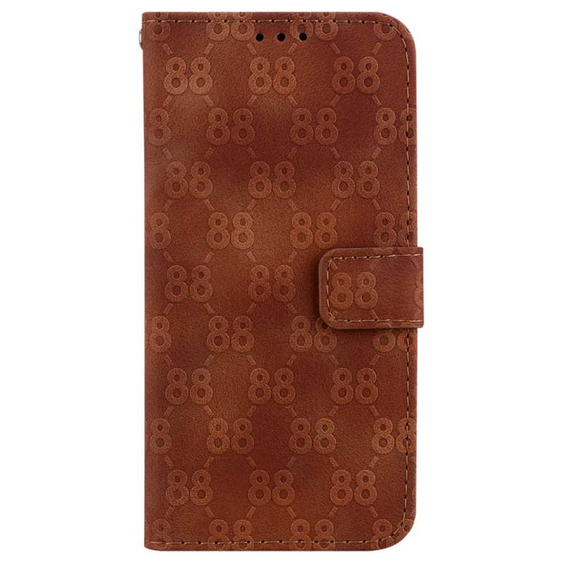 Moto G84 5G Case 88 Pattern with Strap