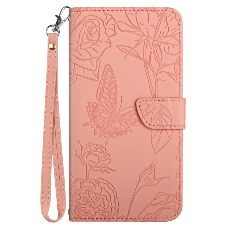 Moto G84 5G Butterflies Strap Case