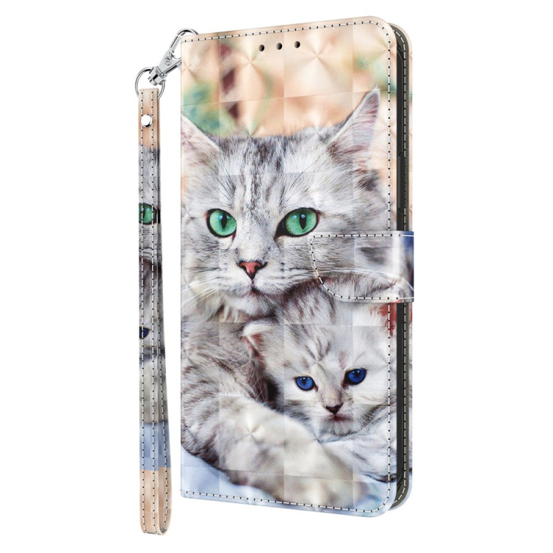 Moto G54 5G Case Two Cats à Lnaière