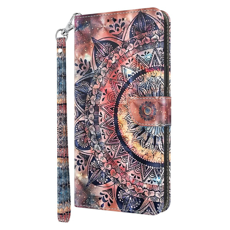 Moto G54 5G Cover Mandala Coloured with Strap