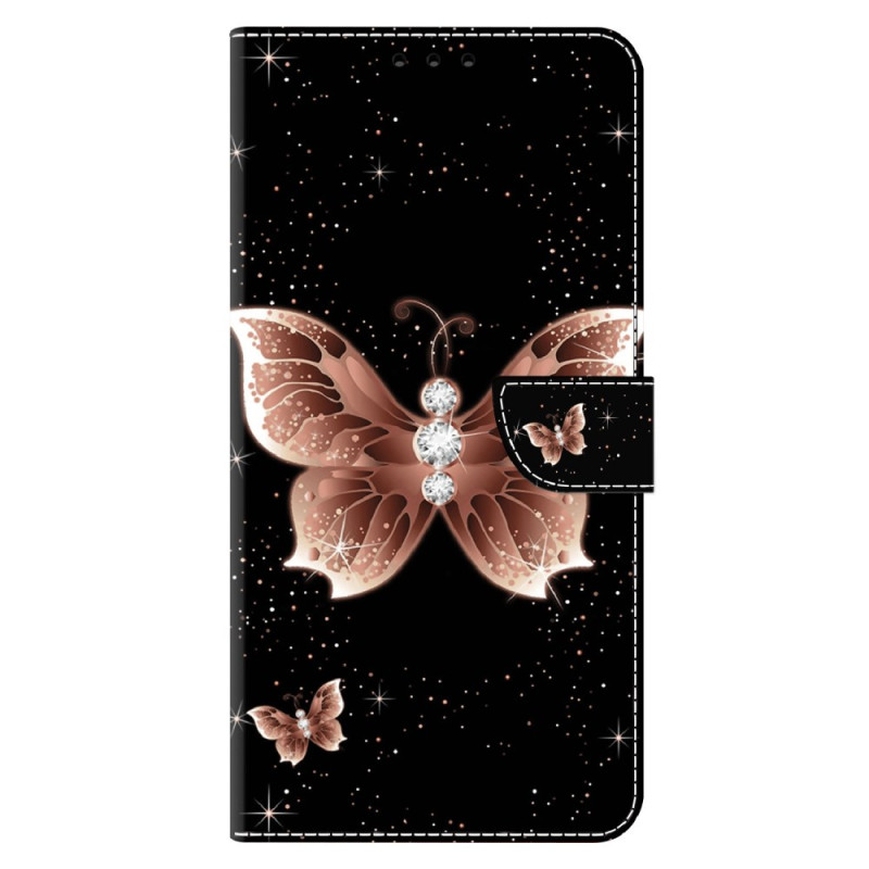 Moto G54 5G Case Pink Diamond Butterflies