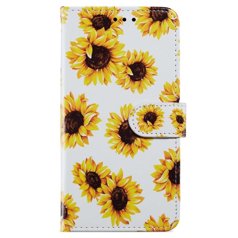 Moto G54 5G Sunflowers Strap Case