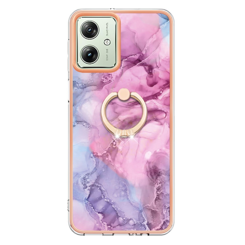 Moto G54 5G Case Marble Pattern Support Ring