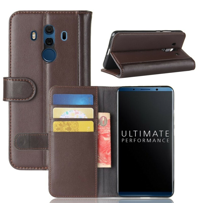 Housse Huawei Mate 10 Pro Cuir Véritable Housse Huawei Mate 10 Pro Cuir Véritable