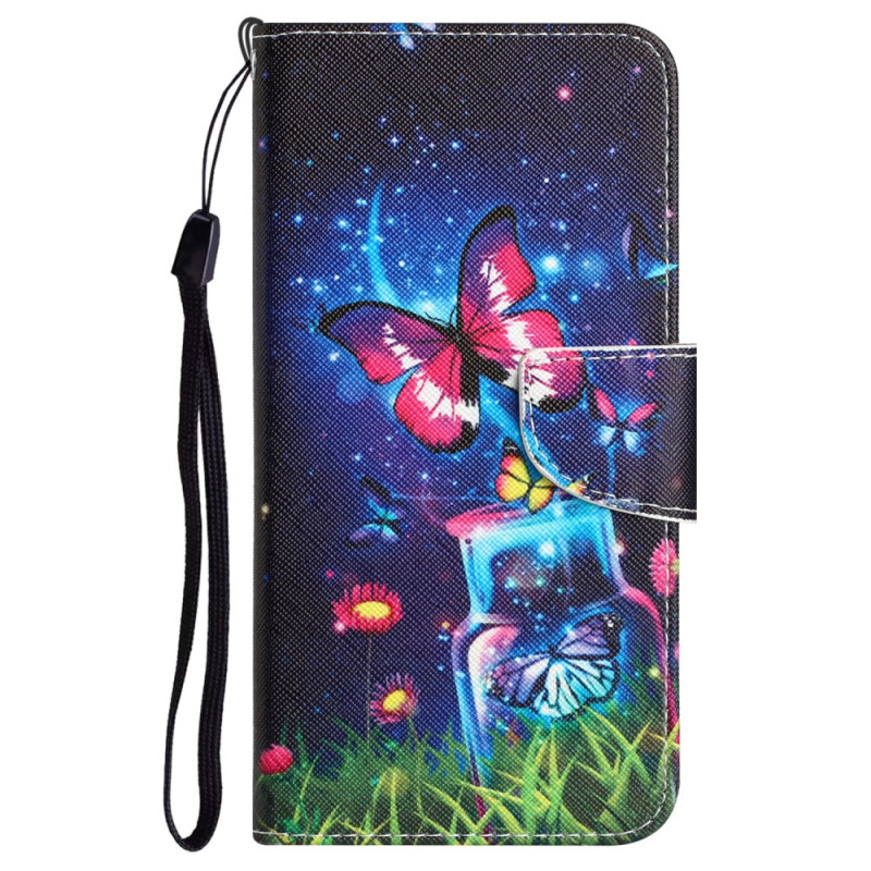 Xiaomi Redmi 13C 4G/5G/Poco C65 Bottle and Butterfly Strap Case