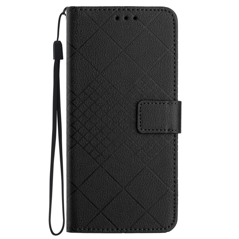 Case Motorola Edge 40 Neo Faux The
ather Lychee with Rhombuses