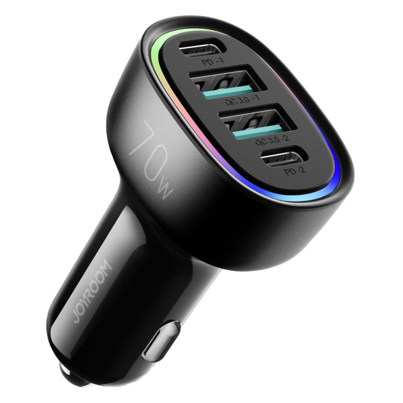 Fast 4-Port Car Charger with LED JOYROOM