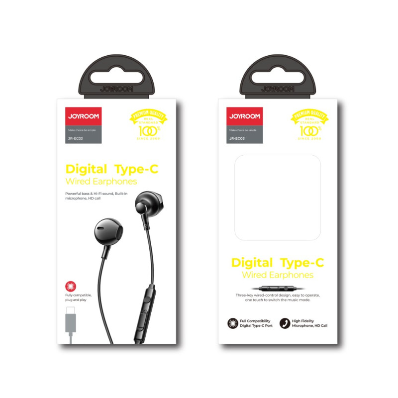 Casque intra-auriculaire filaire, style: sans micro