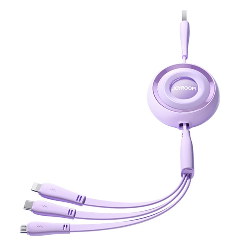 JOYROOM 1m 3-in-1 Retractable Charging Cable