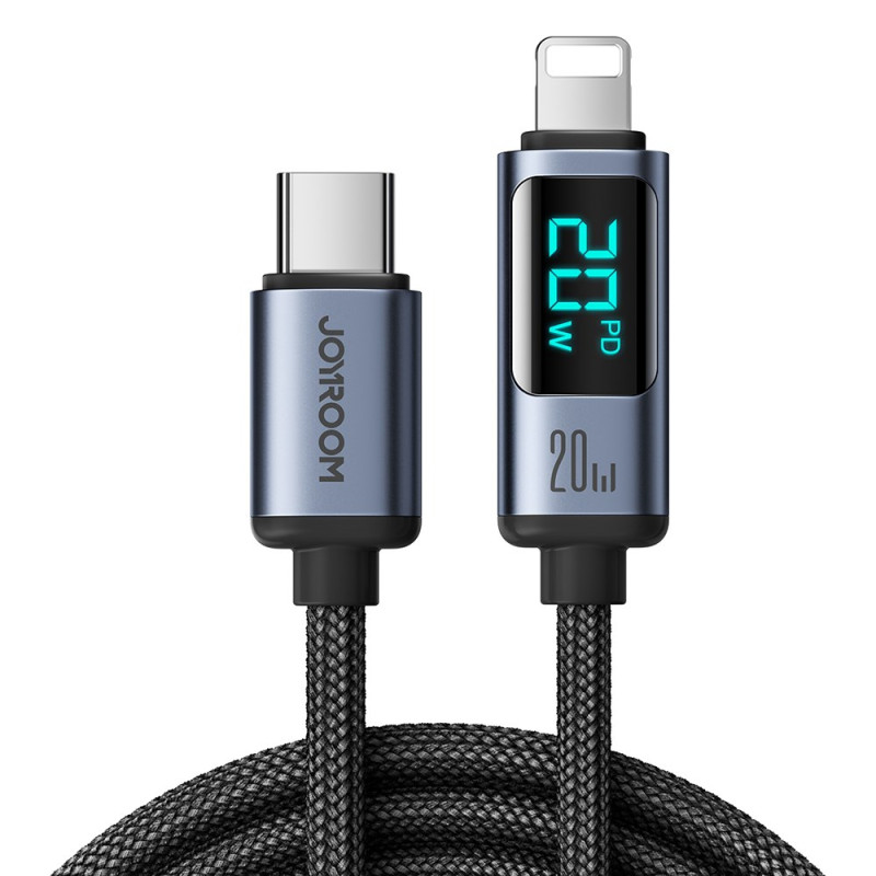 Type-C to Lightning 20W Quick Charge Cable with Digital Display, 1.2m Cord Prism JOYROOM Series