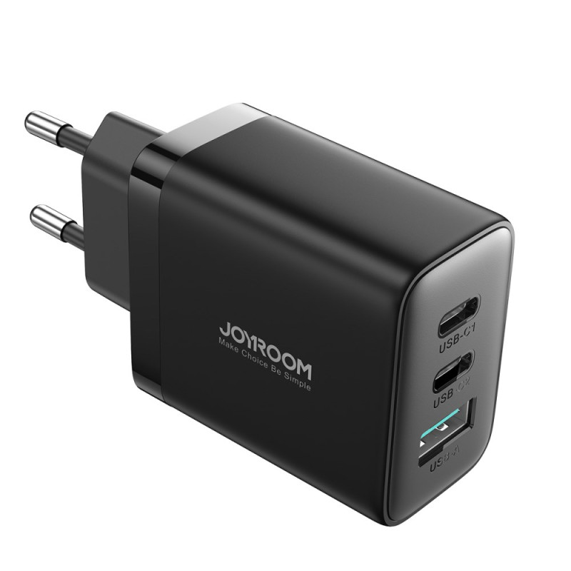 JOYROOM 3-Port 1 USB + 2 Type-C Quick Charge Adapter