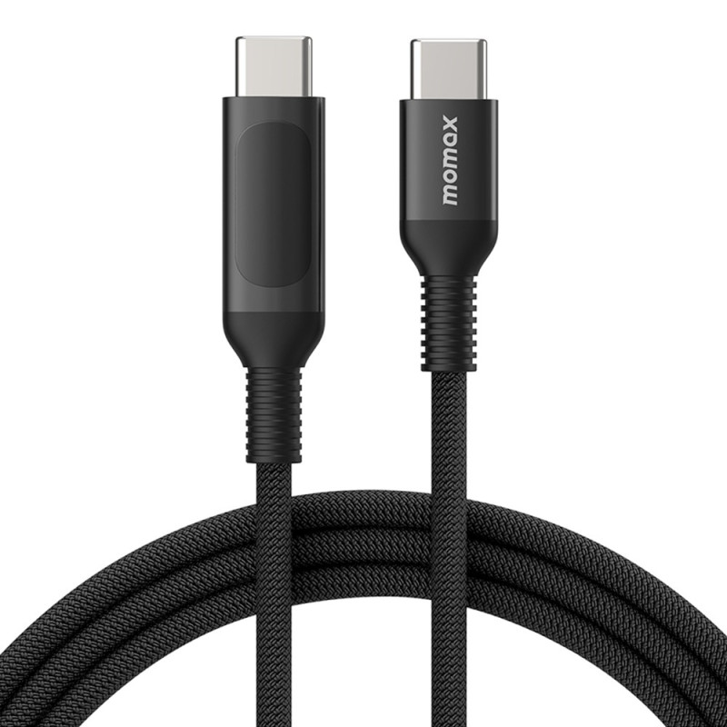 Fast Charging Cable with Digital Display USB-C to USB-C 1.2m MOMAX