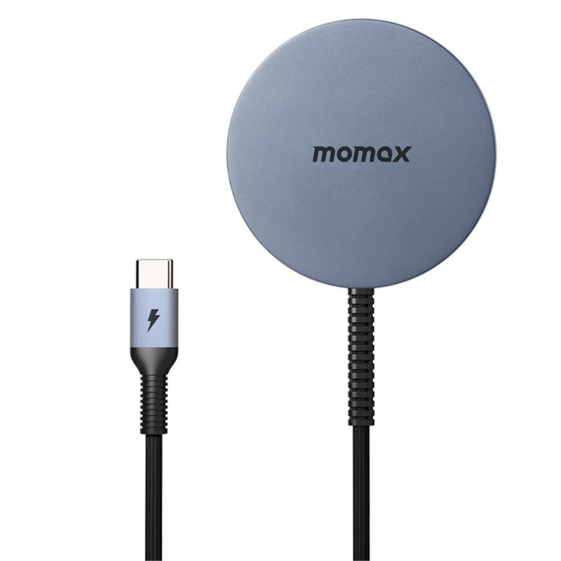 Magnetic Wireless Charger with 1.2m USB-C cable MOMAX