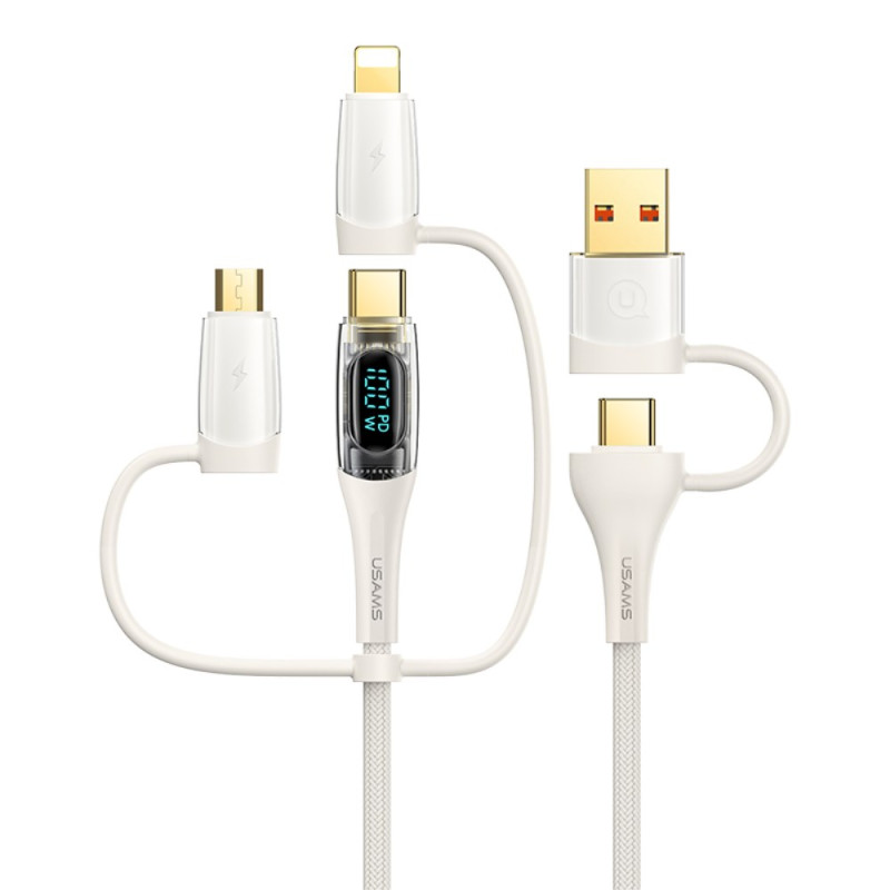 USAMS 6-in-1 1.2m Quick Charge Cord