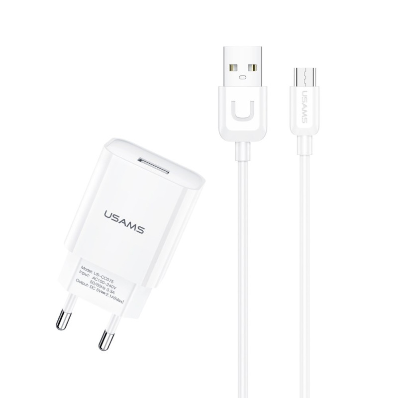 Travel Charger Kit with Micro USB Cable USAMS